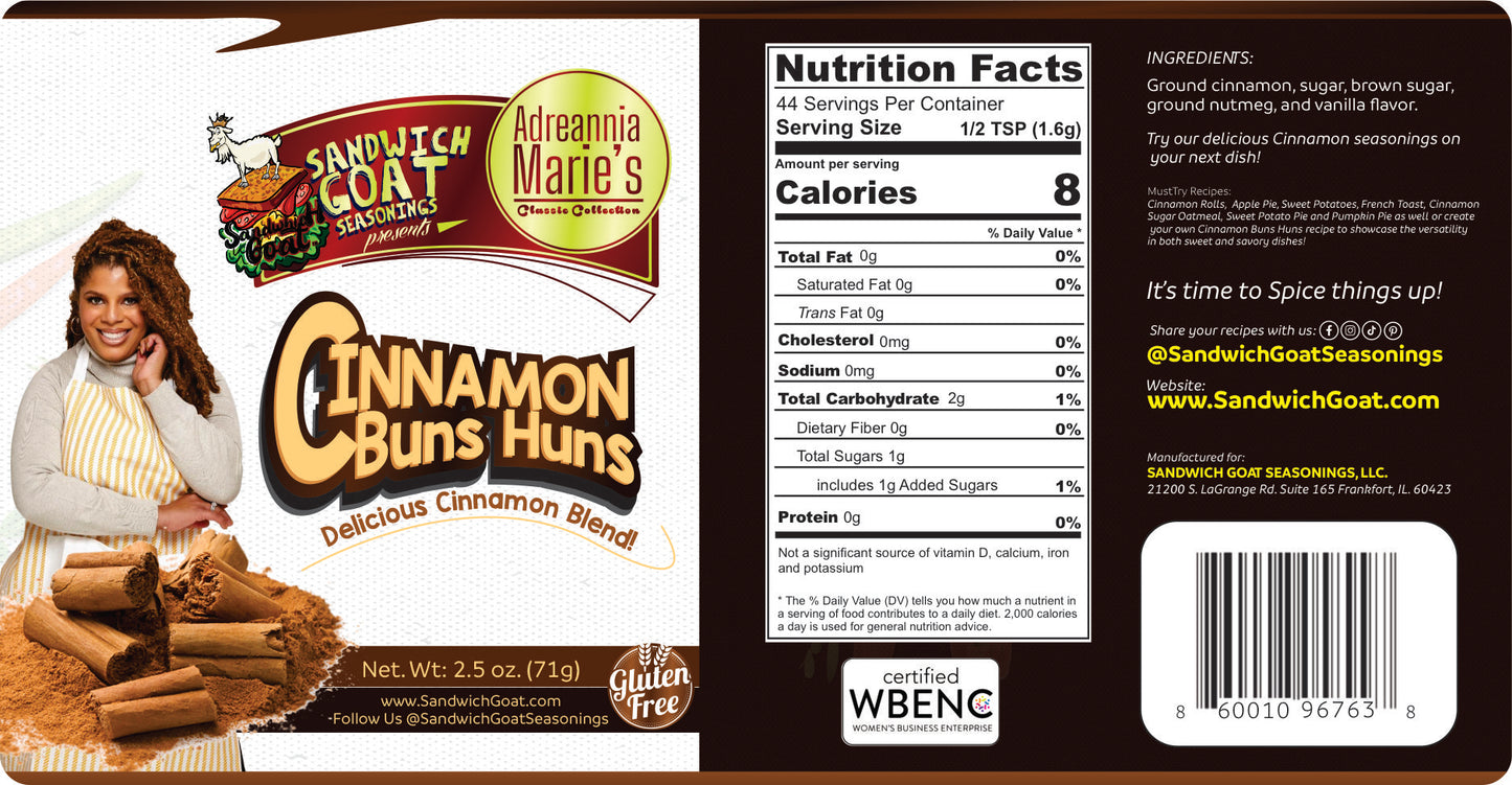 Cinnamon Buns Huns Cinnamon Blend