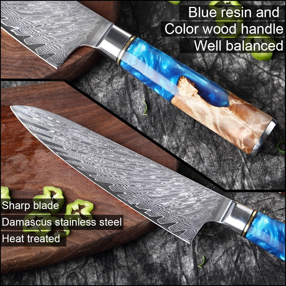 Exclusive! Chef Knife - XITUO Damascus Steel Japanese VG10